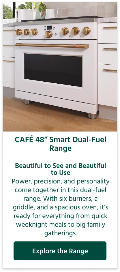 CAFÉ 48” Smart Dual-Fuel Range