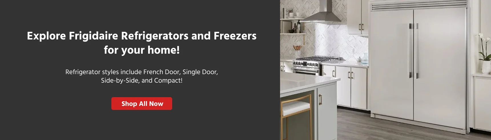 Designed to keep your food fresh and your kitchen organized, Frigidaire refrigerators feature spacious interiors, adjustable shelves, humidity-controlled crispers, LED lighting, and smart cooling technology. Advanced functionalities like smudge-proof stainless steel finishes, ice and water dispensers, temperature management, and Energy Star® efficiency ensure convenience, durability, and sustainability.

Whether you need a large French door refrigerator for family meals, a space-saving top-freezer model, or a side-by-side refrigerator with premium features, Frigidaire combines professional-grade performance with sleek, modern design. Smart connectivity features allow you to monitor settings remotely, optimize energy use, and maintain ideal freshness for every item in your fridge.
Trusted for quality, innovation, and long-lasting performance, Frigidaire refrigerators are designed to meet the demands of busy households. Upgrade your kitchen with Frigidaire and enjoy stylish, high-performance, and energy-efficient refrigeration appliances that simplify everyday life.