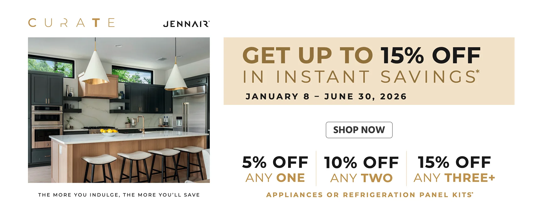 JennAir 2026 CURATE Rebate