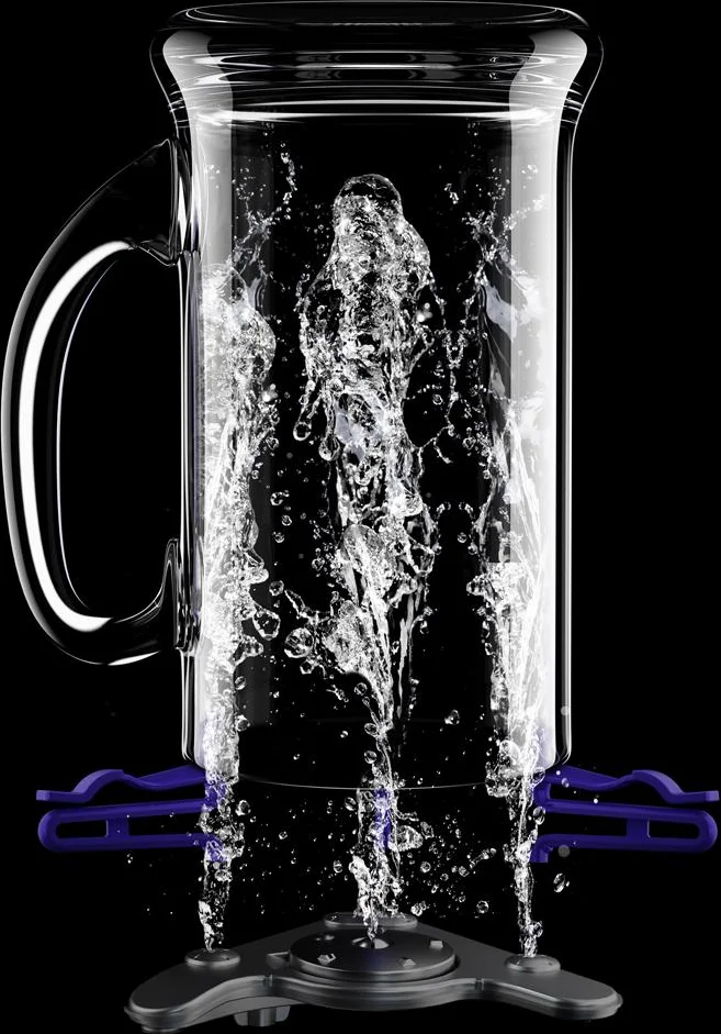 DeepWash(TM) - Deep clean bottles like hands never could.