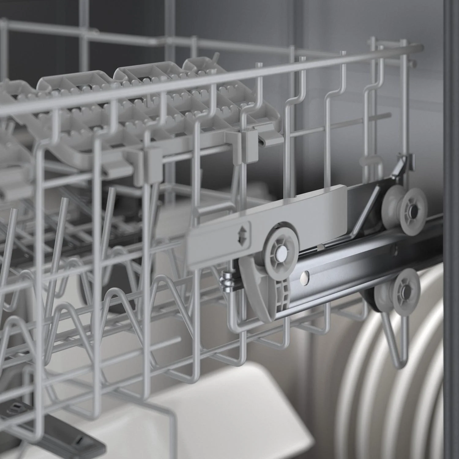 Newly redesigned EasyGlide(TM) rack system for a smooth glide on all three racks