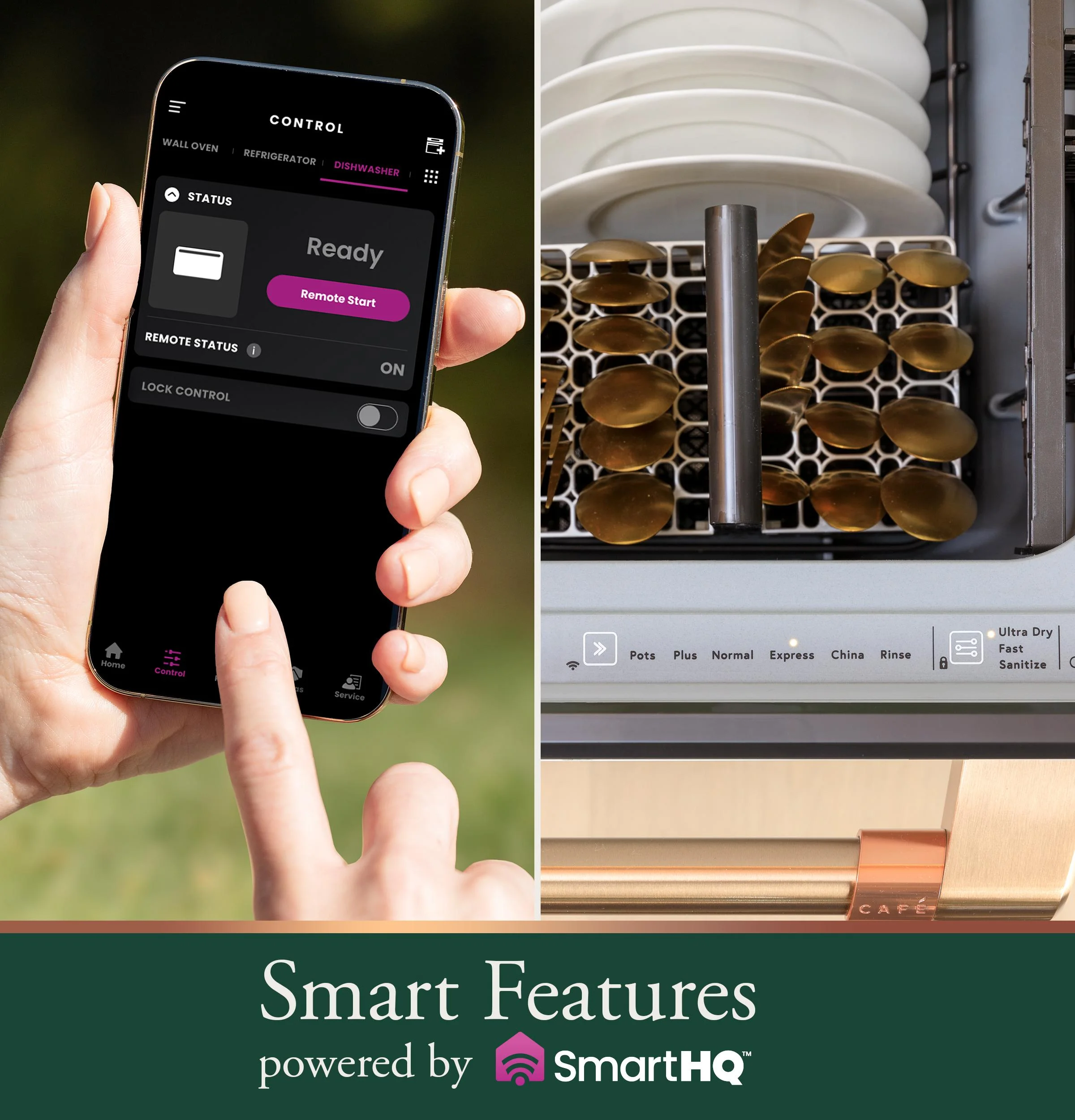 Built-in WiFI Powered by SmartHQ(TM)