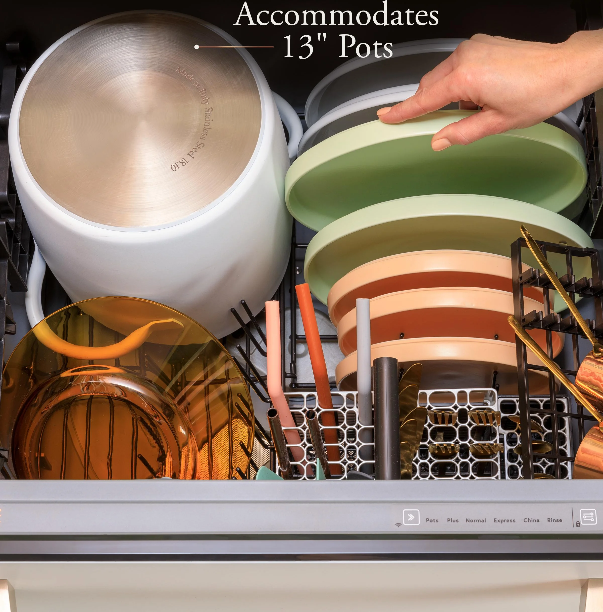 Accommodates Large Dish Loads