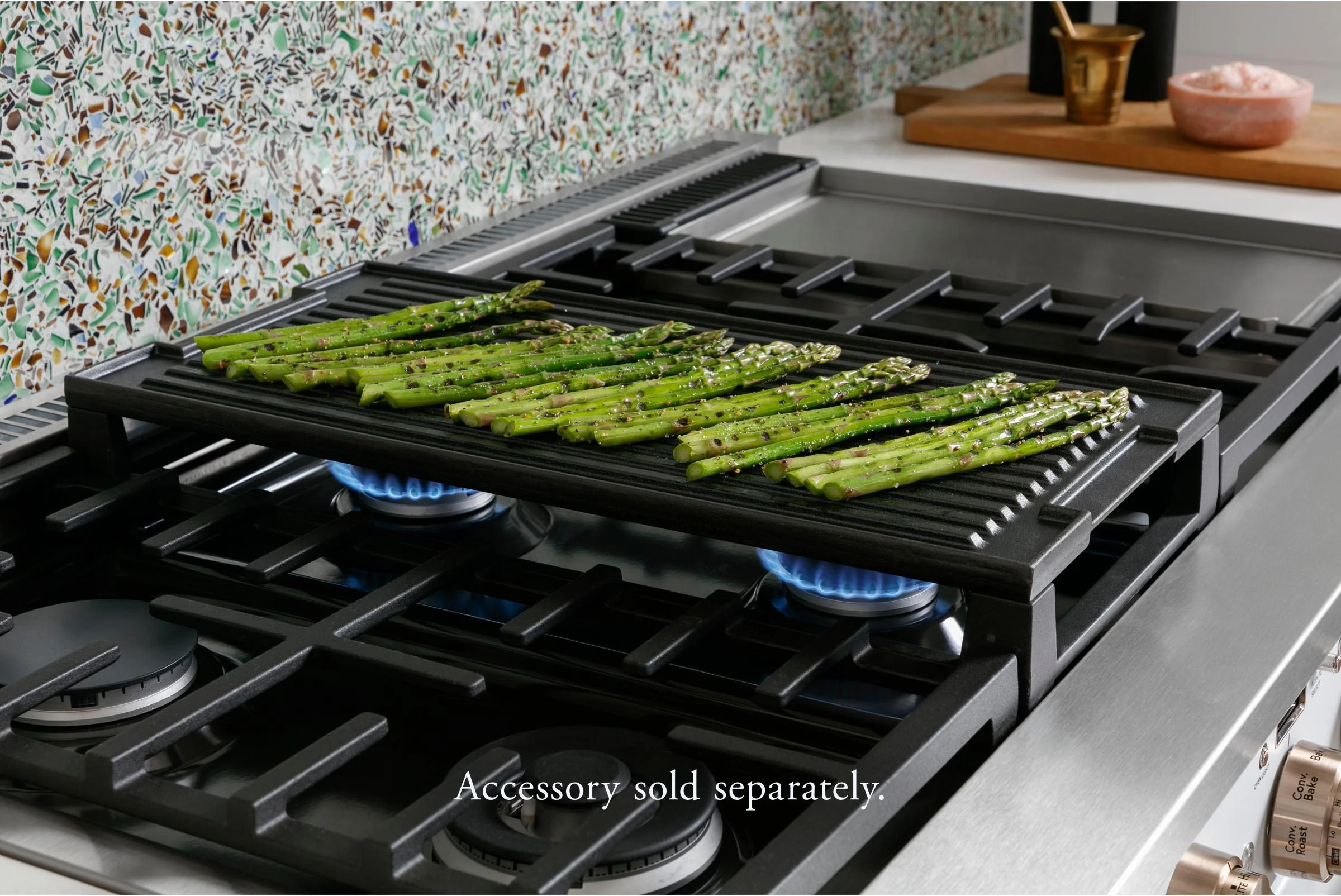 Reversible Stove Top Grill/Griddle Accessory
