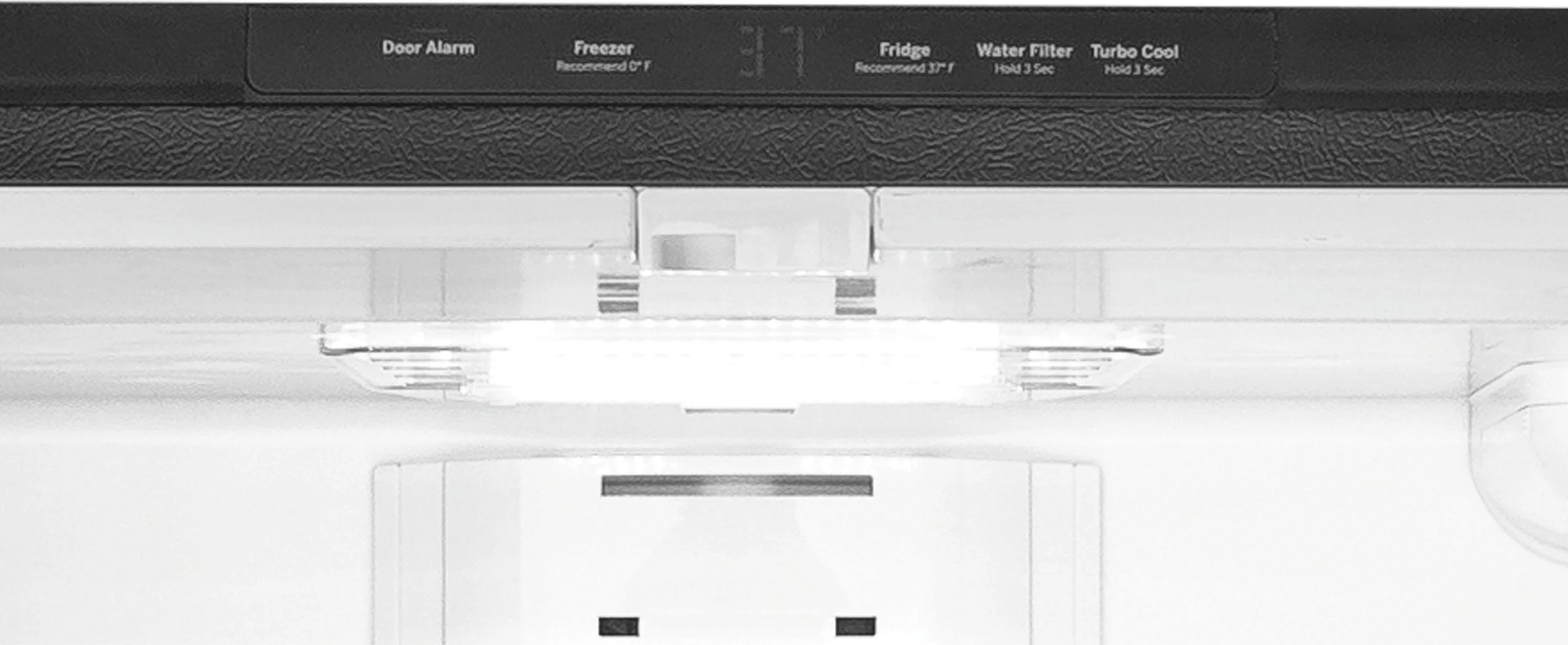 Internal controls with actual-temperature setting display