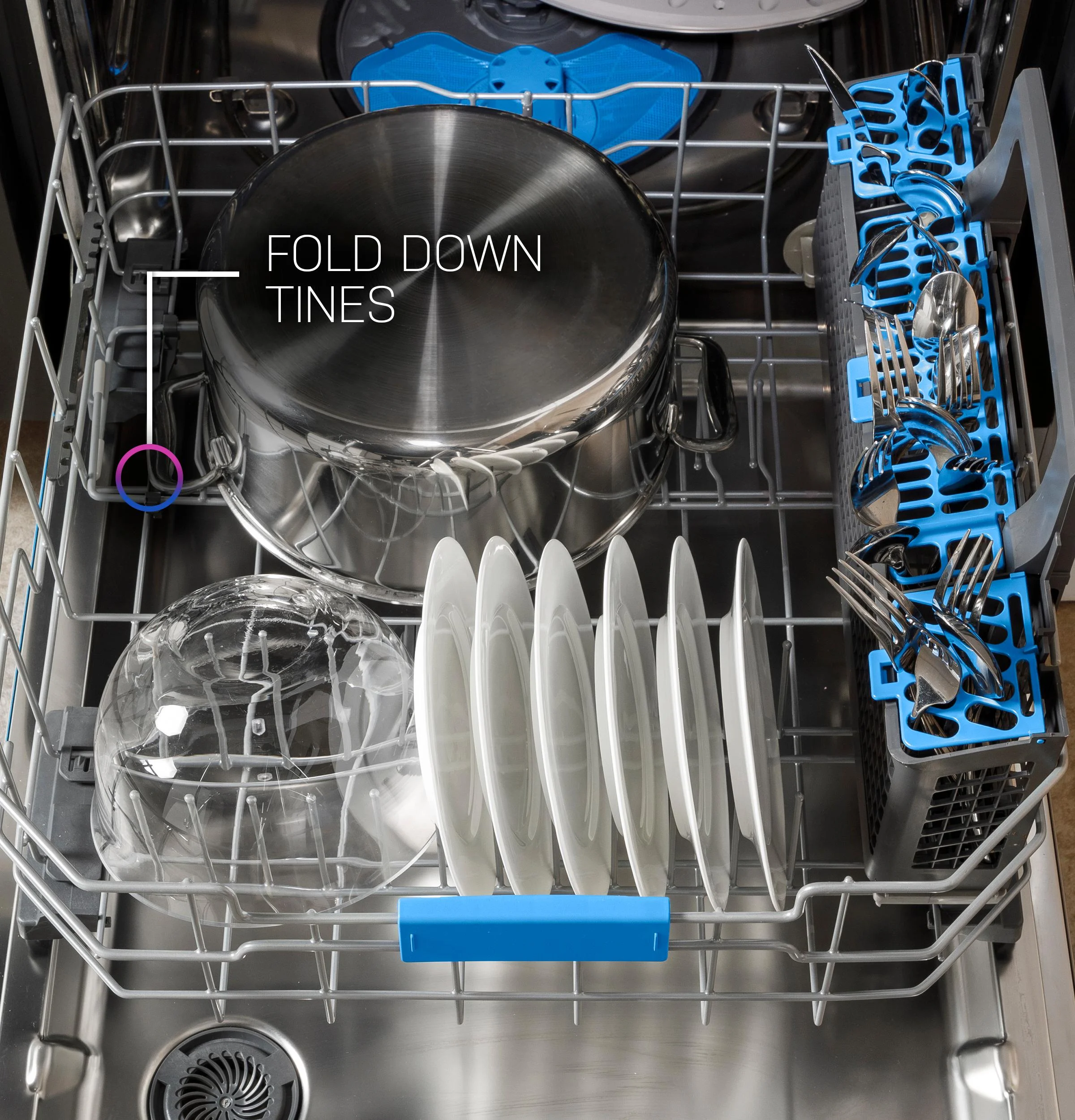 Lower Rack Fold-Down Tines
