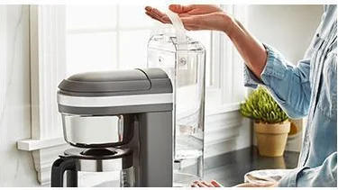 Clear, Removable Water Tank Makes Filling Easy