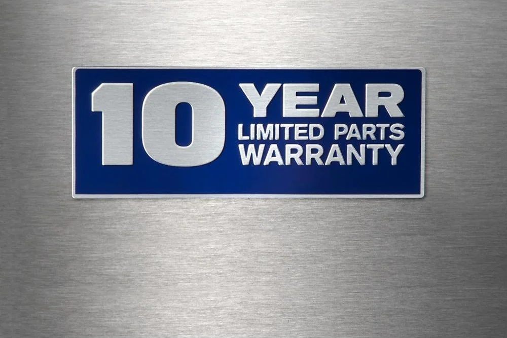 10-year limited parts warranty* on the racks and tub