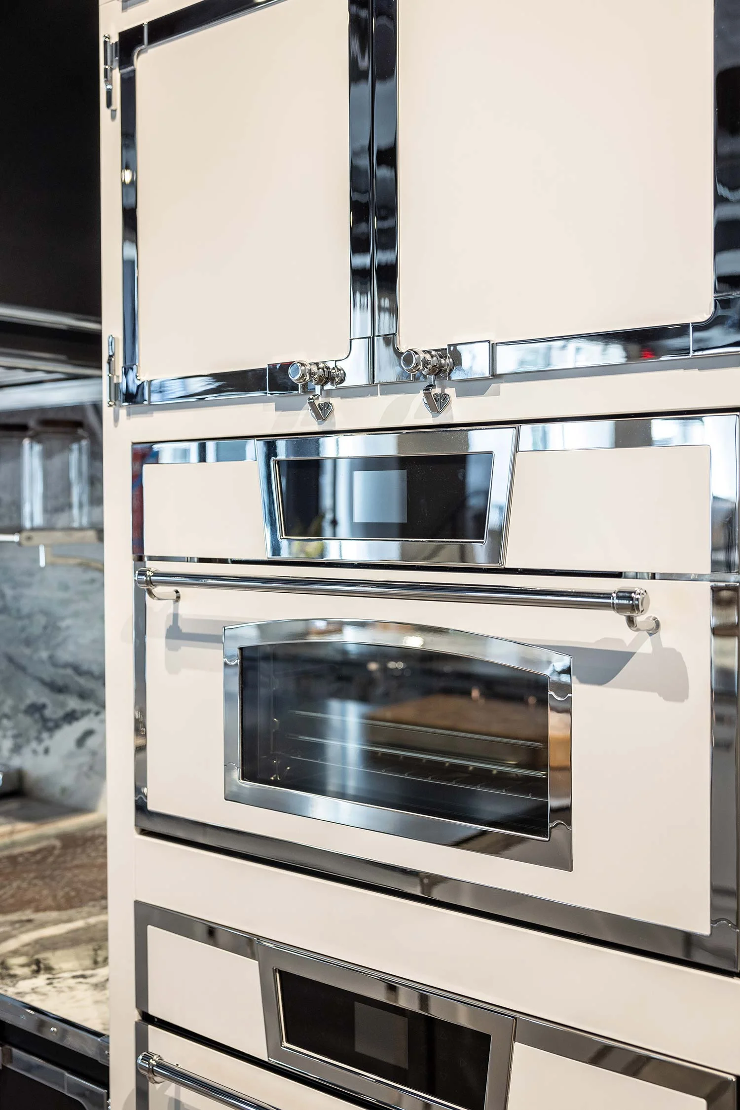 Functionality and beauty of the kitchen environment.