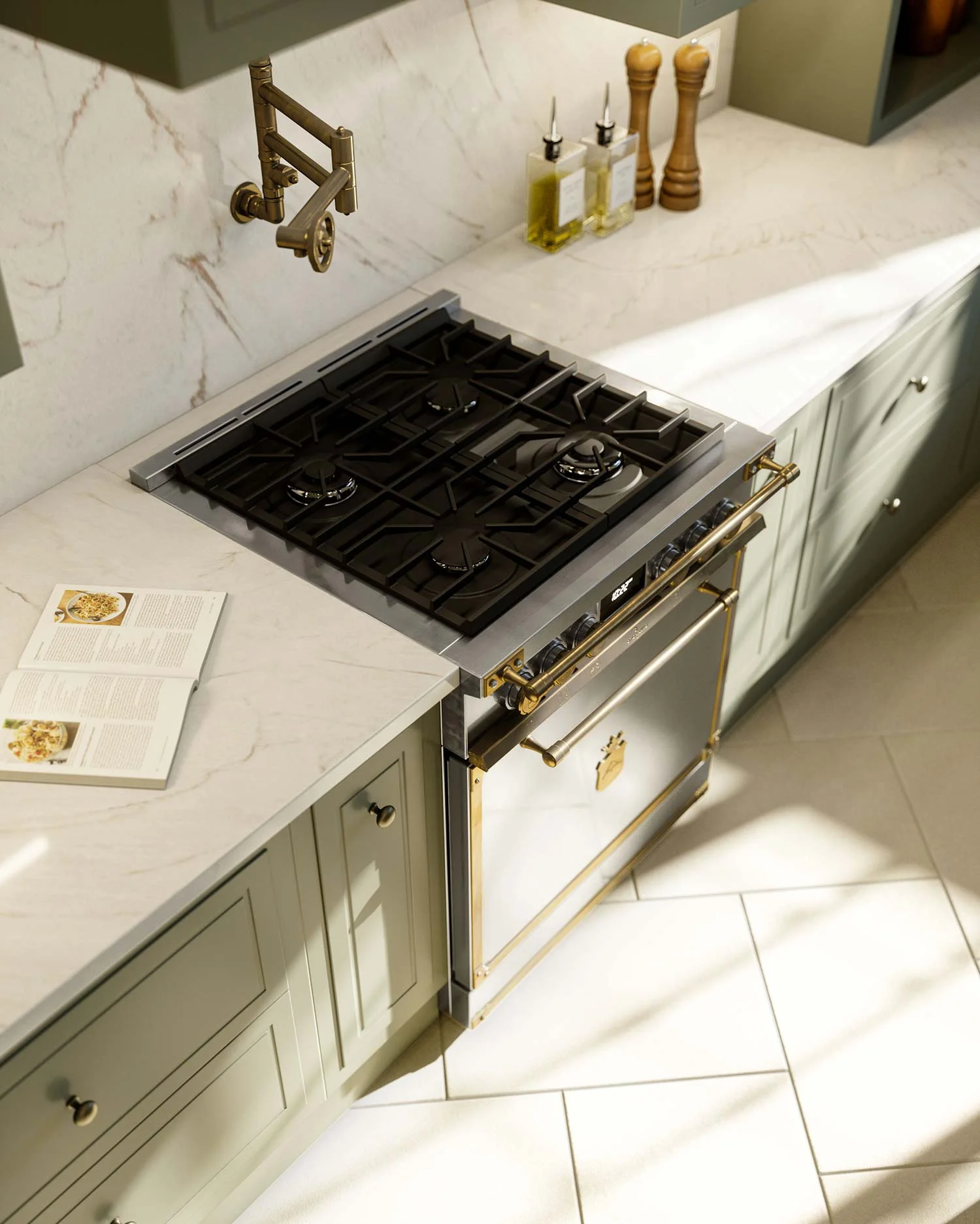 Aluminum Burners and Heavy-Duty Grates: