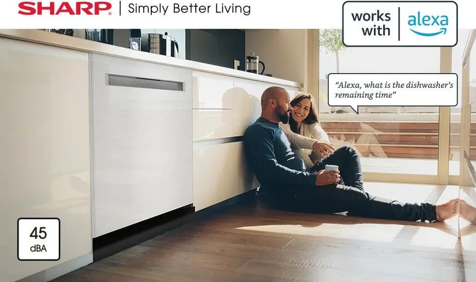 The Stainless-steel Smart Dishwasher From Sharp(r) That Works With Alexa