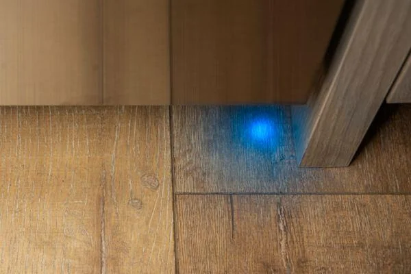 Blue PowerBeam(R) indicates when appliance is in use