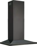 30-Inch Convertible Wall-Mount Low Profile Pyramidal Chimney Range Hood, 450 Max CFM, Black Stainless Steel