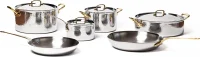 10 Hammered Stainless Steel Cookware Set