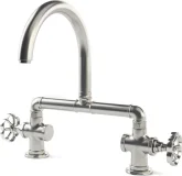BRIDGE FAUCET WITH “PETAL” KNOBS