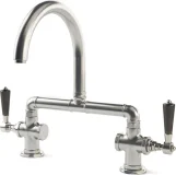 BRIDGE FAUCET WITH “CONE” KNOBS