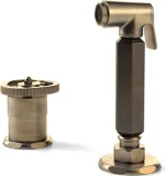 SPRAY FAUCET WITH “LOBE” KNOBS