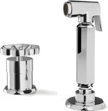 SPRAY FAUCET WITH “PETAL” KNOBS