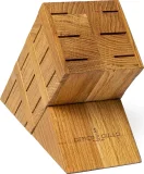 Oak knife block