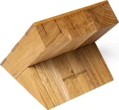 Oak knife block