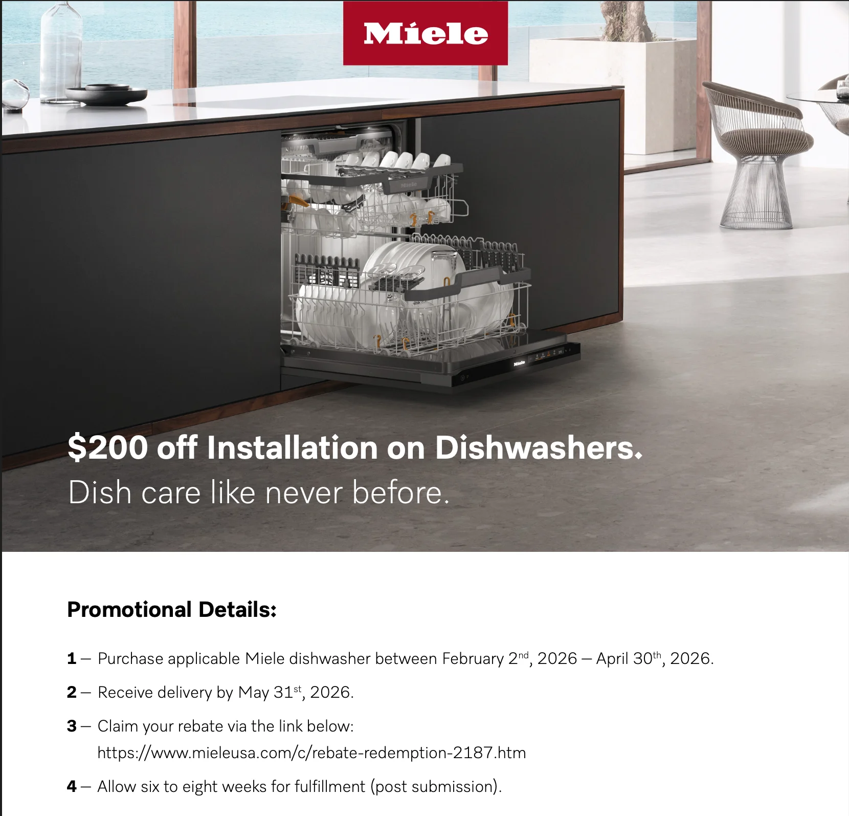 Miele Dishwasher Installation Rebate