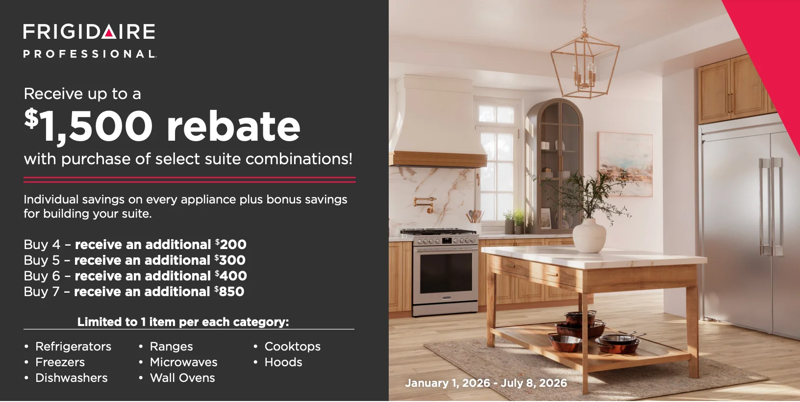 Frigidaire Professional Buy More Save More Rebate