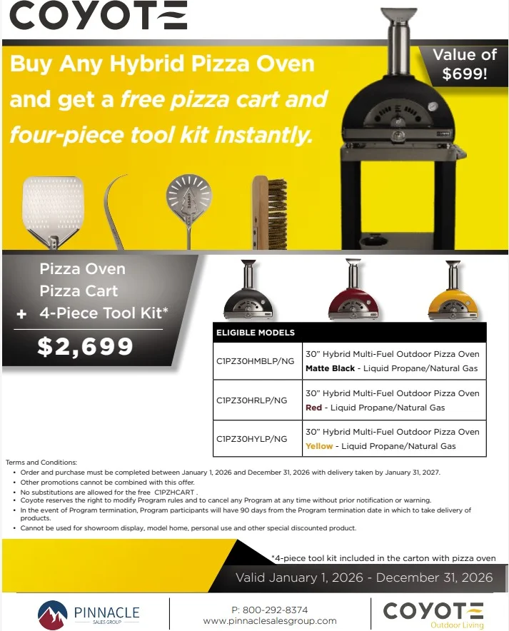 Coyote: Free Prizza Oven Cart + Tool Kit
